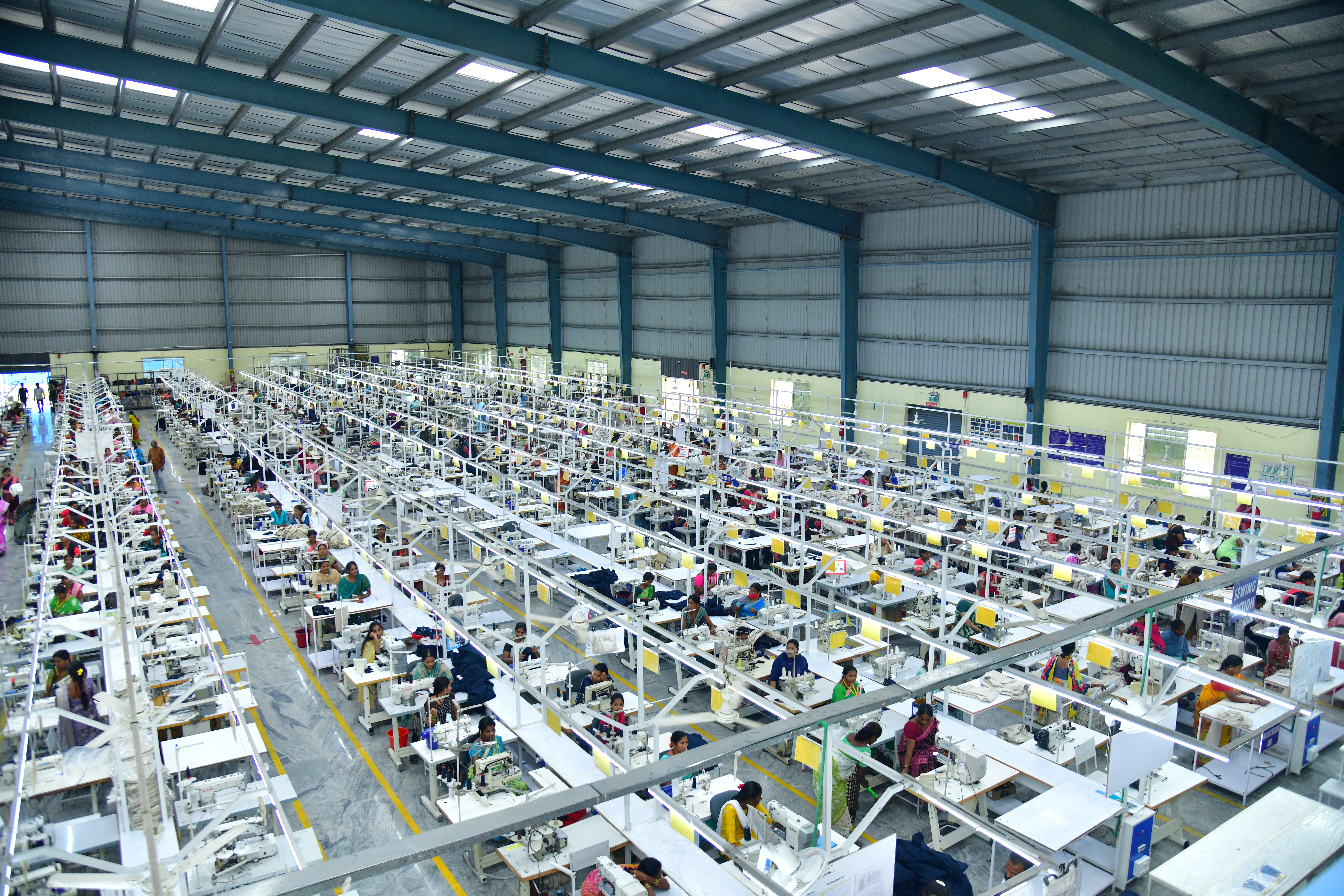 Valley Green Garments factory floor